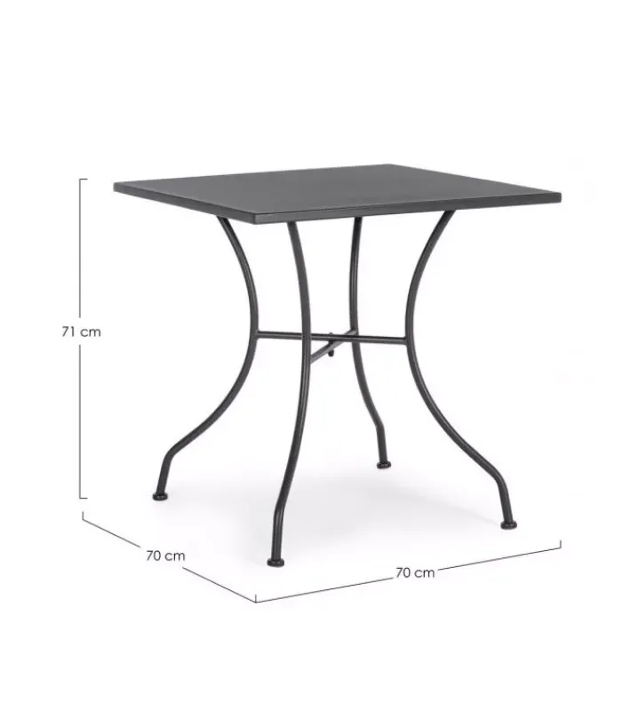 Best CONTEMPORARY STYLE TAVOLO KELSIE ANTRACITE 70X70