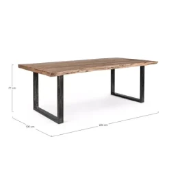 Hot CONTEMPORARY STYLE TAVOLO NOTTINGHAM 220X100