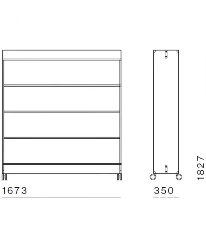 Outlet DIEFFEBI TIDY WINGS BOOKSHELF|