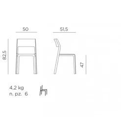 Hot NARDI Trill Bistrot sedia|